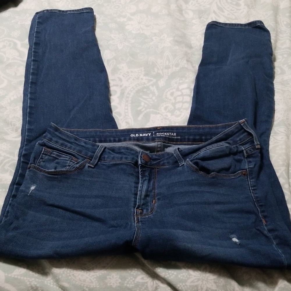 OLD NAVY Rockstar Distressed Jeans